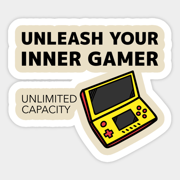 Unleash your inner gamer - Gaming - Sticker | TeePublic